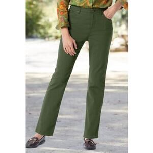 Women with Control Army Green Stretch Denim My Wonder Jean 16P